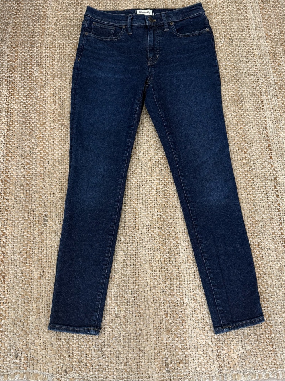 Madewell 9” Mid-Rise Skinny Jeans Size 29 Dark Indigo Denim Stretch